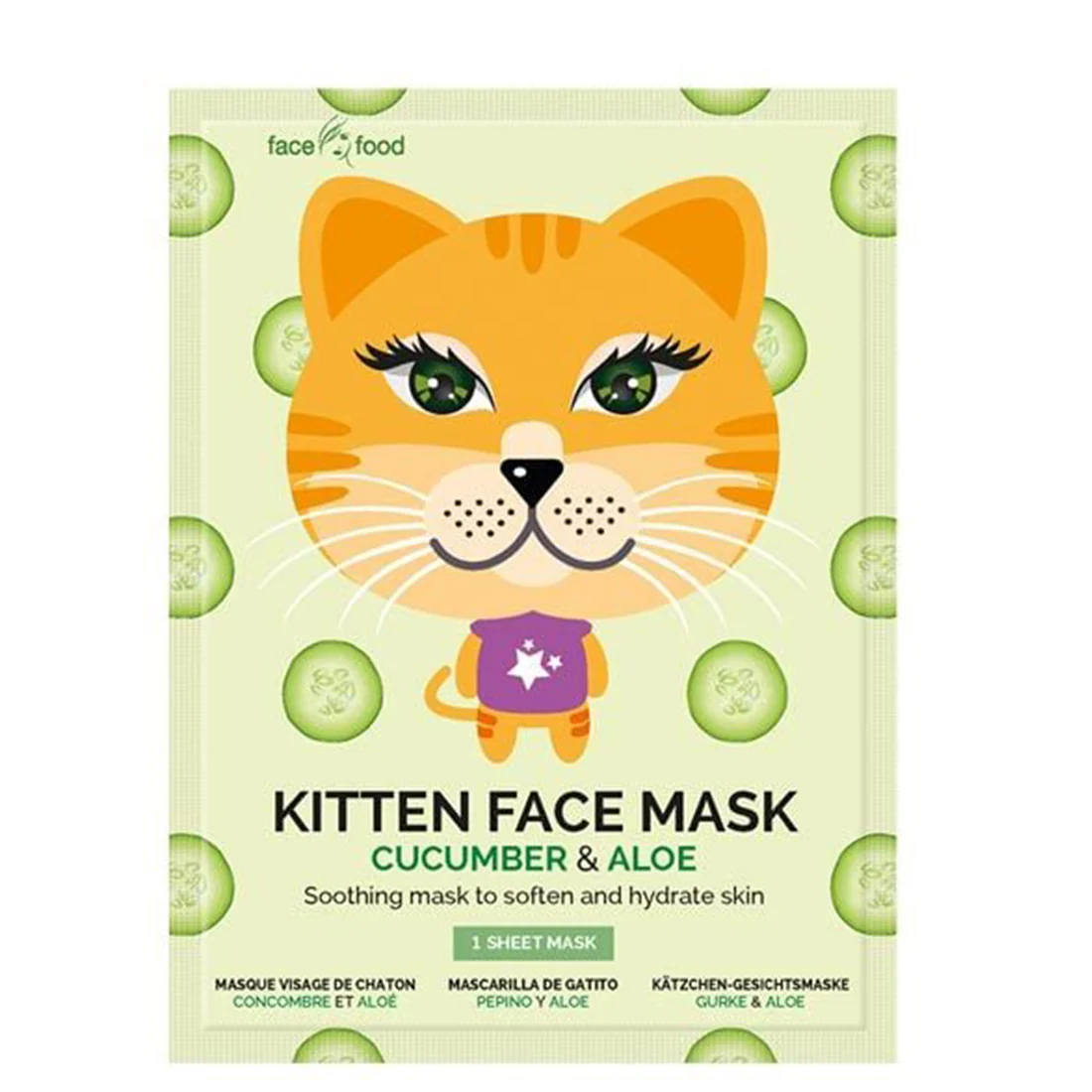 MASCHERA VISO GATTO CETRIOLO E ALOE