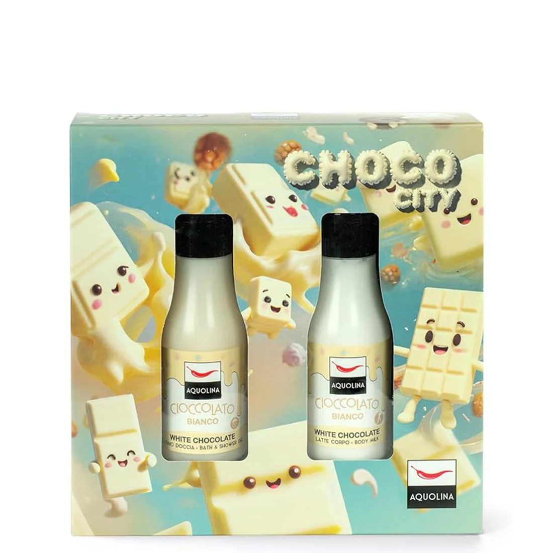Cofanetto Choco City Bagno Doccia + Latte Corpo Cioccolato Bianco