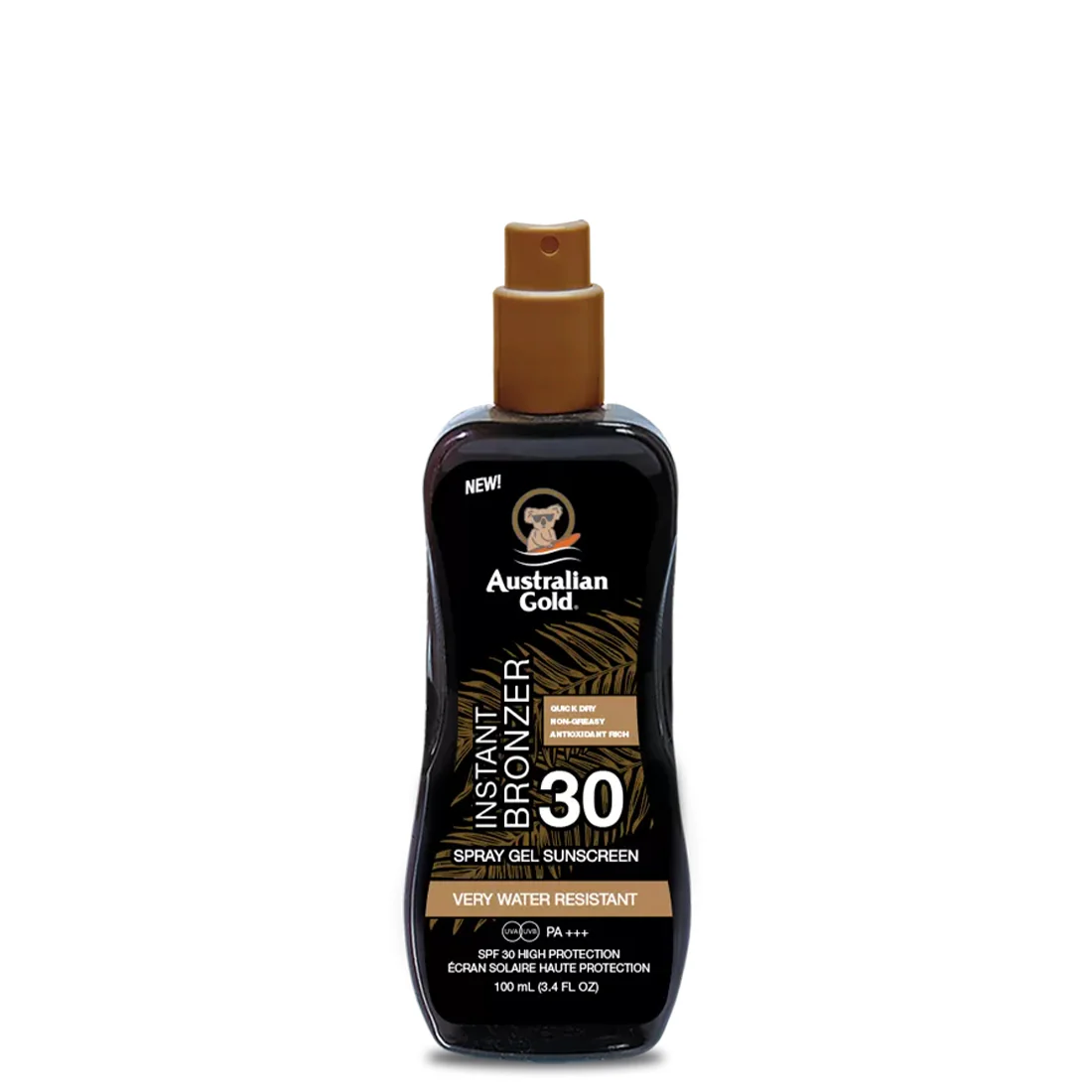 Instant Bronzer Spray Gel Sunscreen Protezione Solare Spray SPF 30