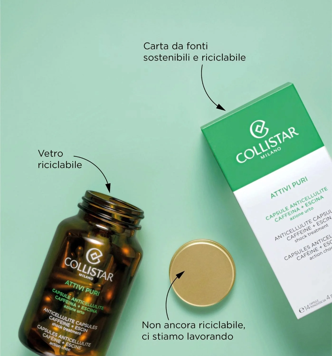 Attivi Puri Capsule Anticellulite Caffeina + Escina - Image 3