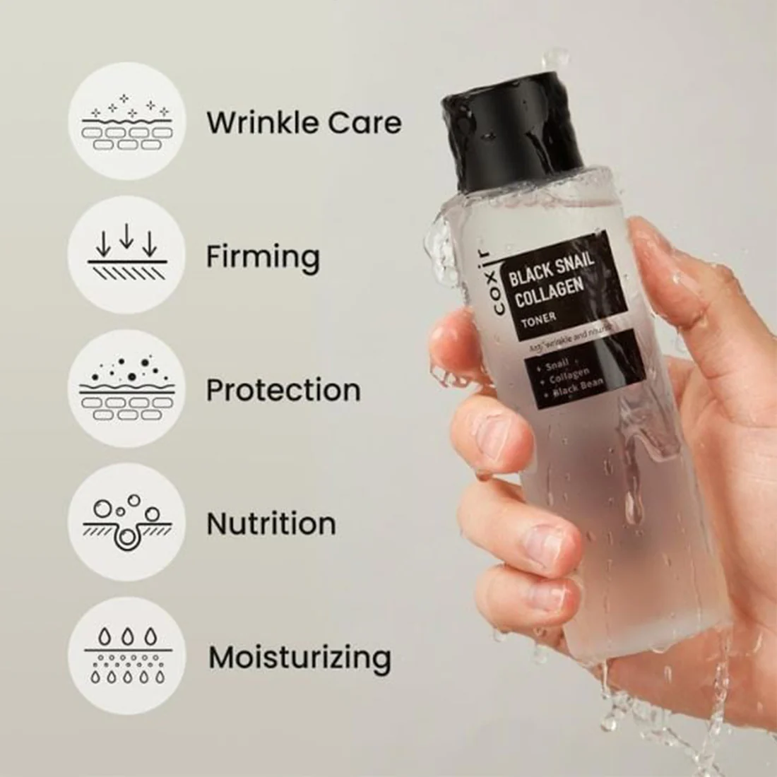 Black Snail Collagen Toner Tonico Viso - Image 4