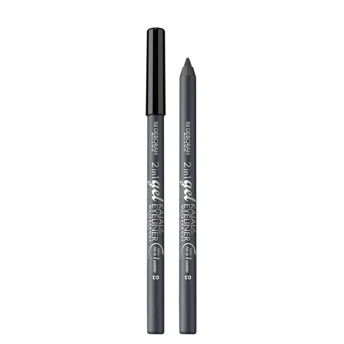 2in1 Gel Kajal & Eyeliner Waterproof Matita Eyeliner Occhi - Image 3