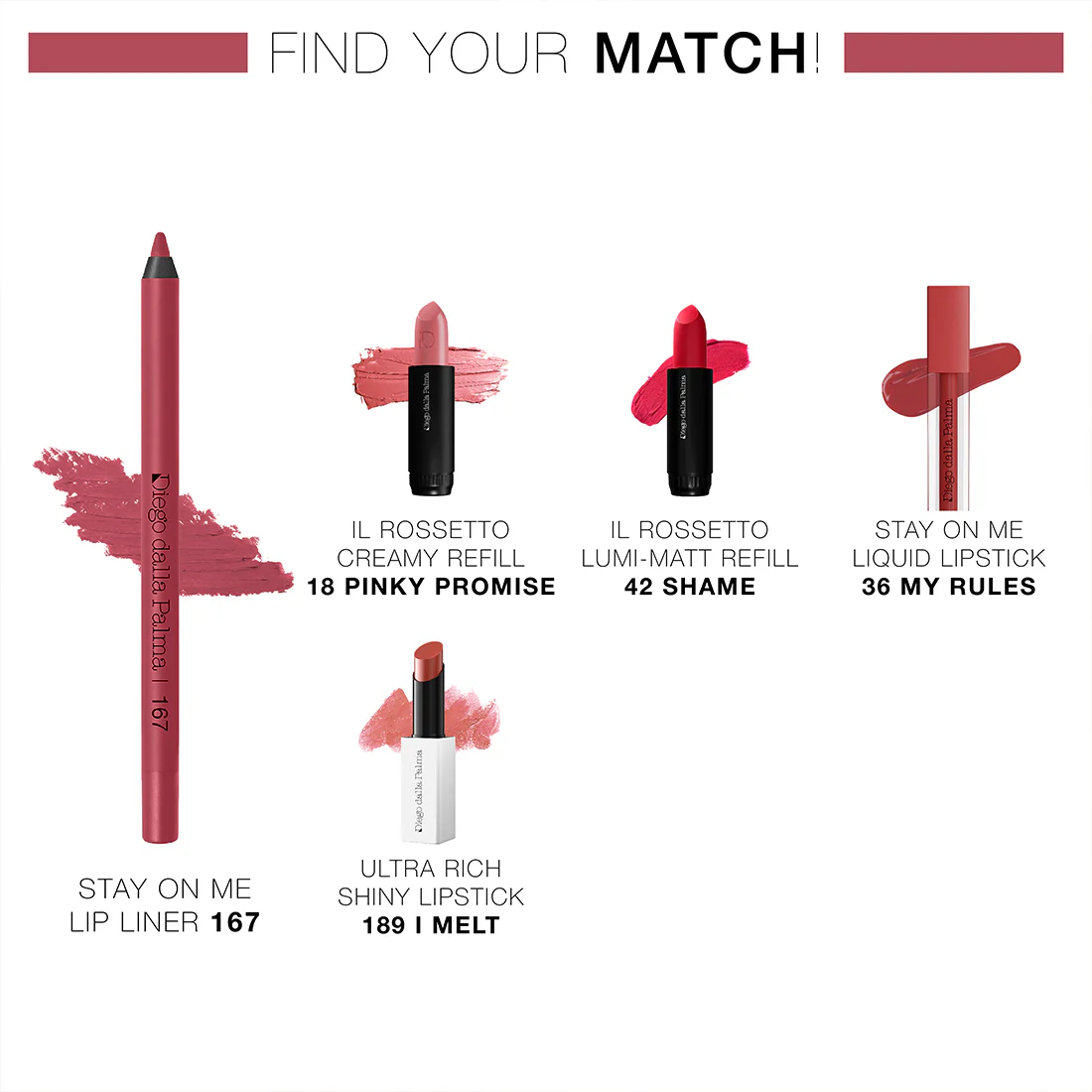 Stay On Me Lip Liner Matita Labbra Lunga Tenuta Waterproof - Image 52