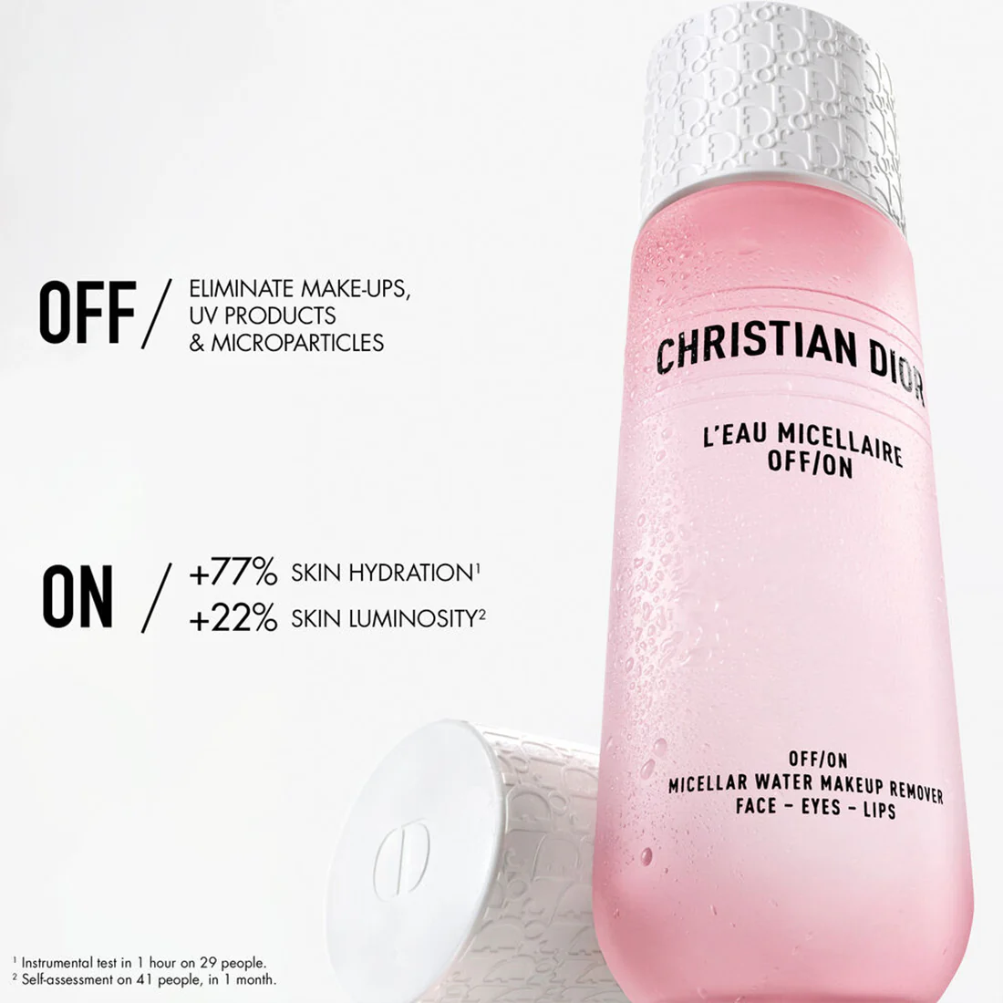 L’Eau Micellaire OFF/ON Acqua micellare struccante make-up per viso, occhi, labbra - Image 3