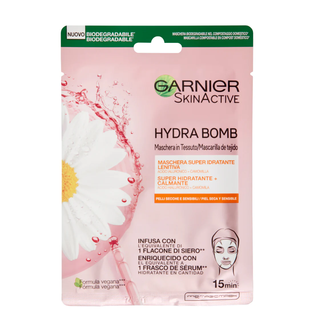 Skin Active Hydra Bomb Maschera in Tessuto Super Idratante Lenitiva
