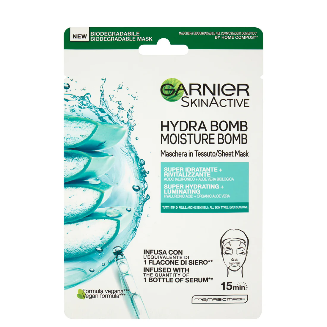 Skin Active Hydra Bomb Maschera in Tessuto Super Idratante + Rivitalizzante