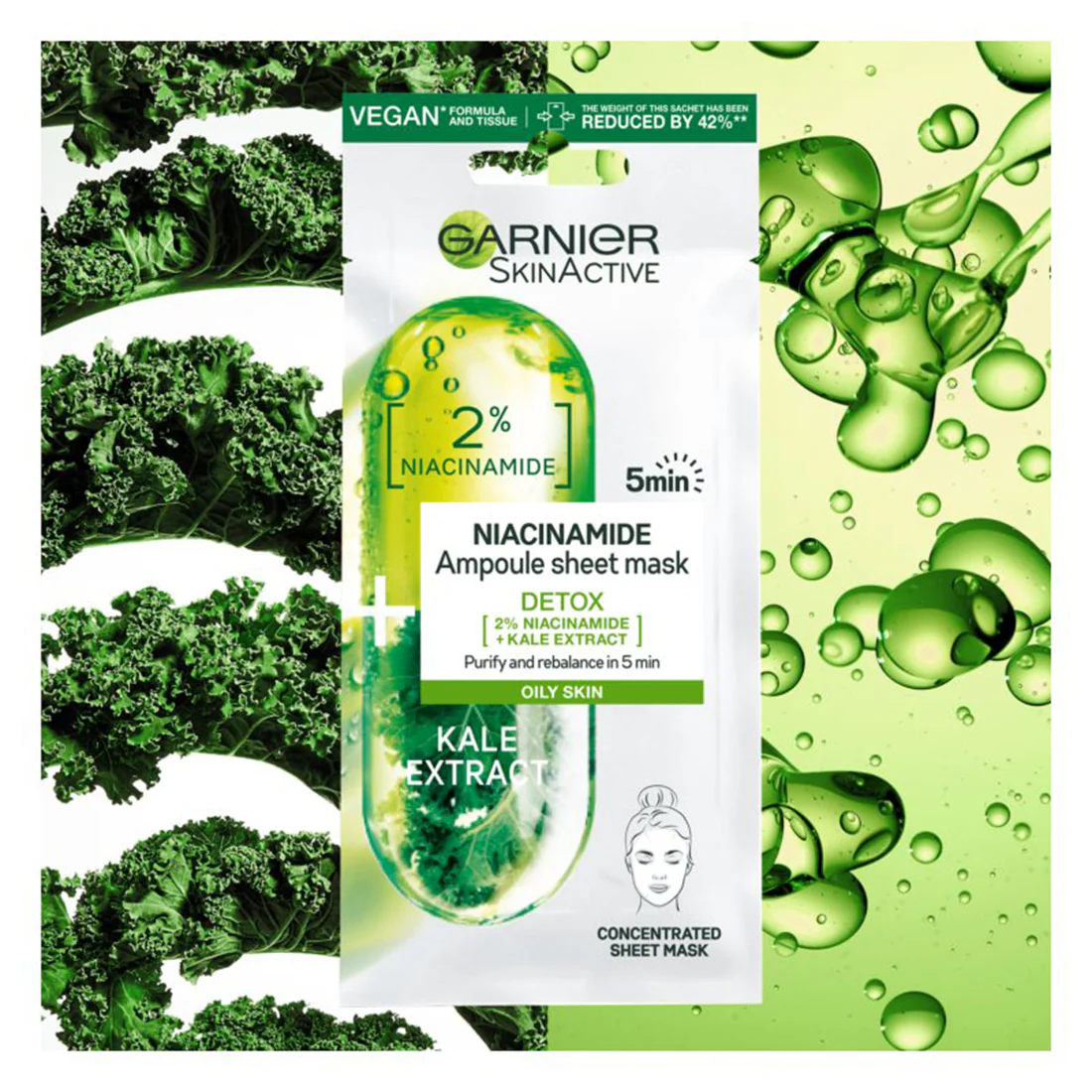 Skin Active Niacinamide Maschera In Tessuto Detox - Image 4