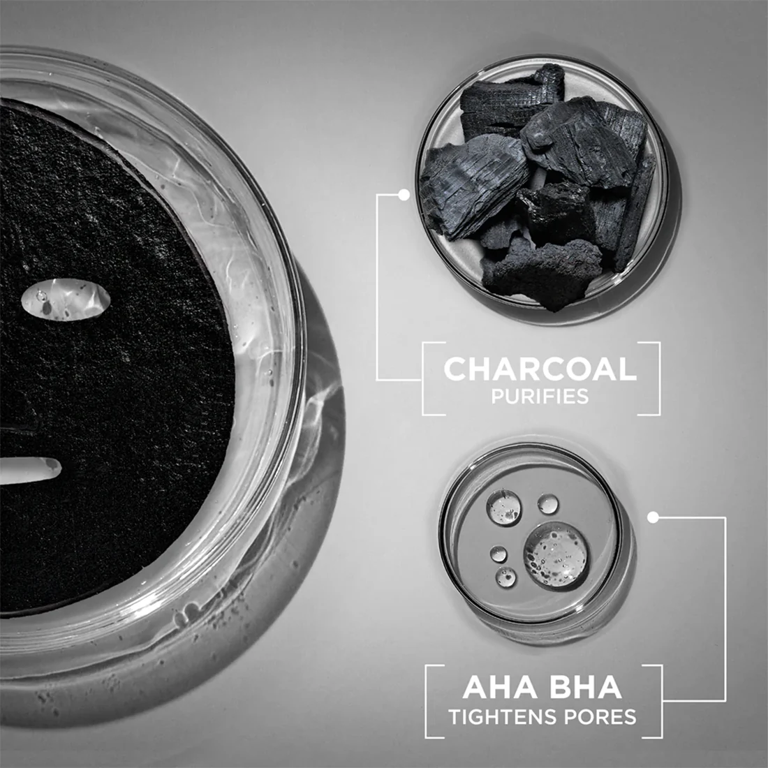 Skin Active Pure Charcoal Maschera Nera In Tessuto Restringe i Pori - Image 2