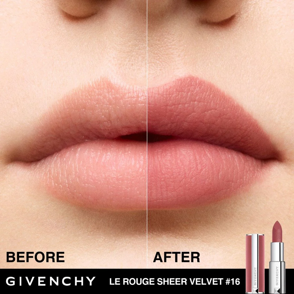 Le Rouge Sheer Velvet Rossetto Mat Refill - Image 3