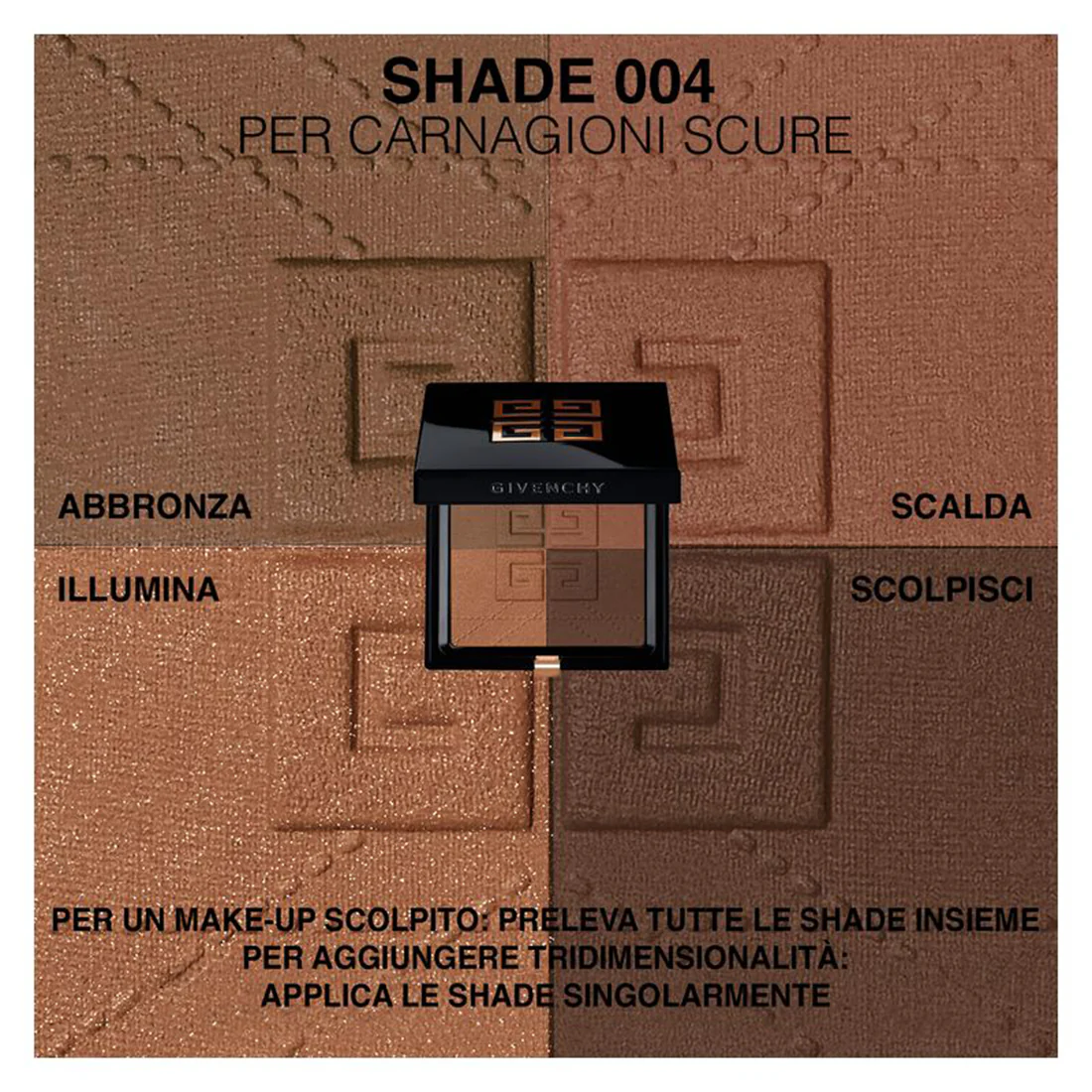 Prisme Libre Bronzing Powder Polvere Abbronzante E Per Contouring In 4-Colori - Image 5