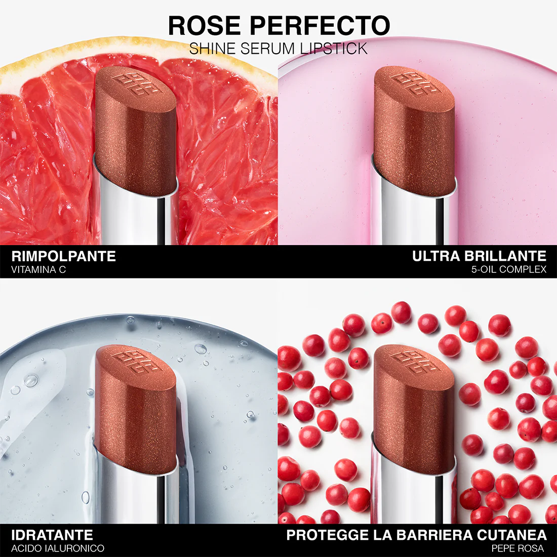 Rose Perfecto Shine Serum Rossetto Ultra Brillante - Image 40