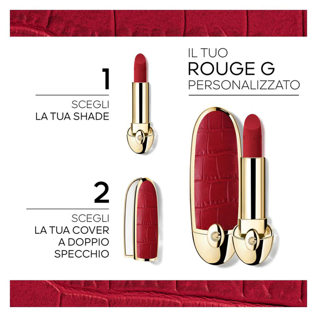 Le Capot Double Mirror Custodia Rossetto Rouge G Doppio Specchio - Image 8