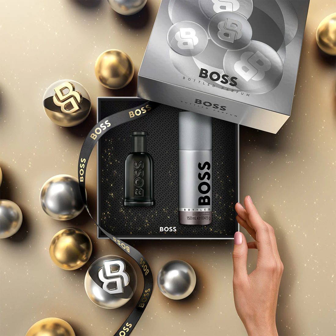 Cofanetto BOSS Bottled Parfum  50 ml e Deodorante Spray for Men - Image 4