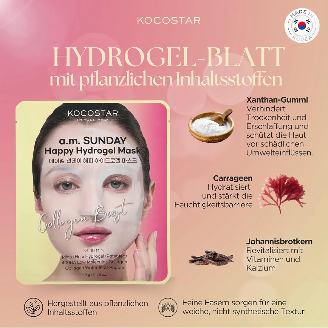 A.M Sunday Happy Hydrogel Mask - Image 4