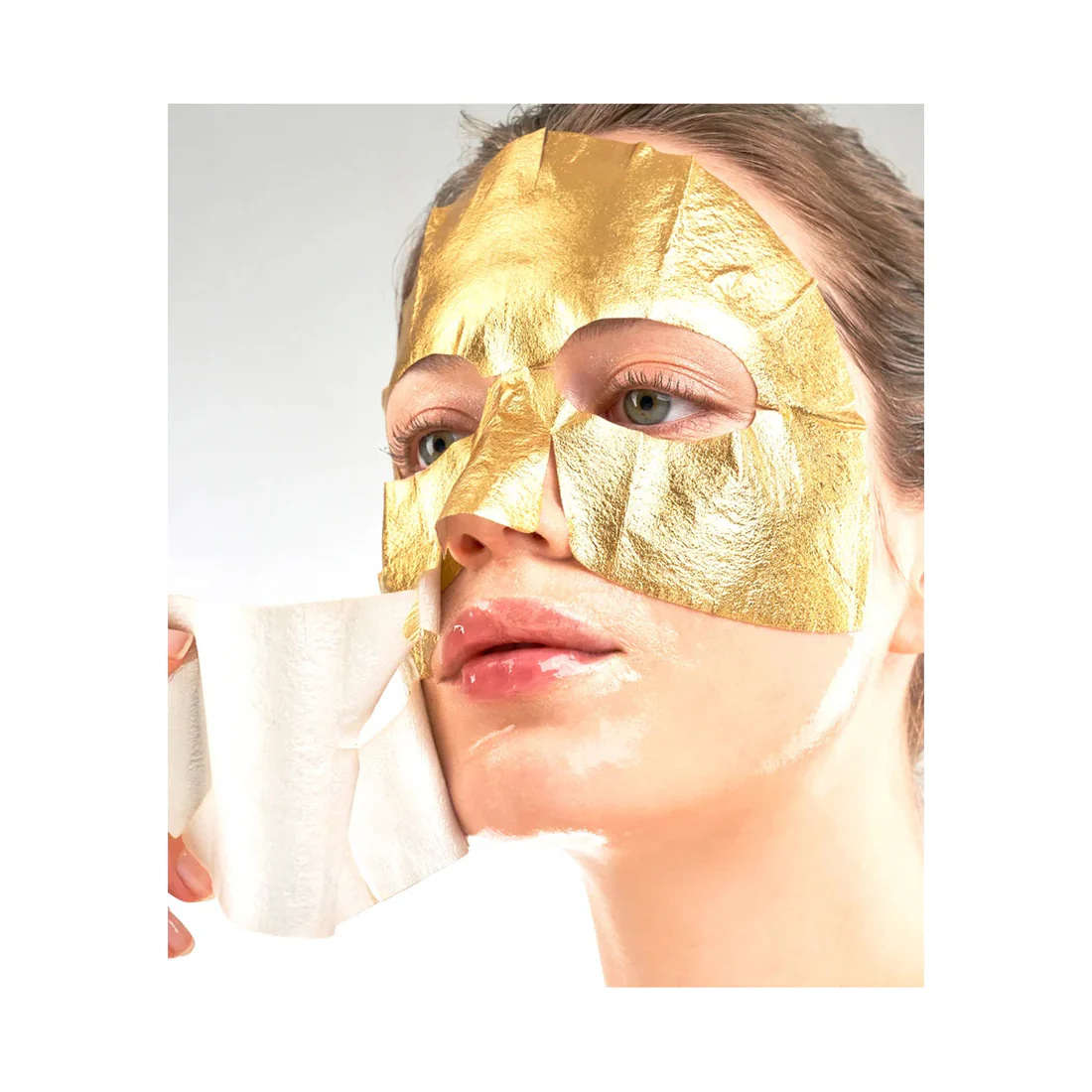 Gold Foil Triple Layer Mask Maschera Viso - Image 4
