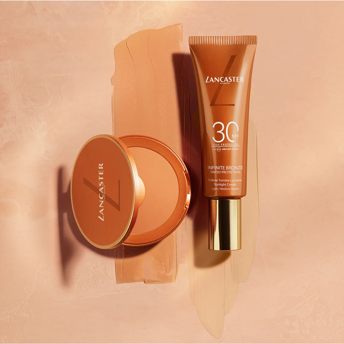 Infinite Bronze Tinted Protection Sunlight Compact Cream Crema Compatta Solare Viso SPF 50 - Image 6