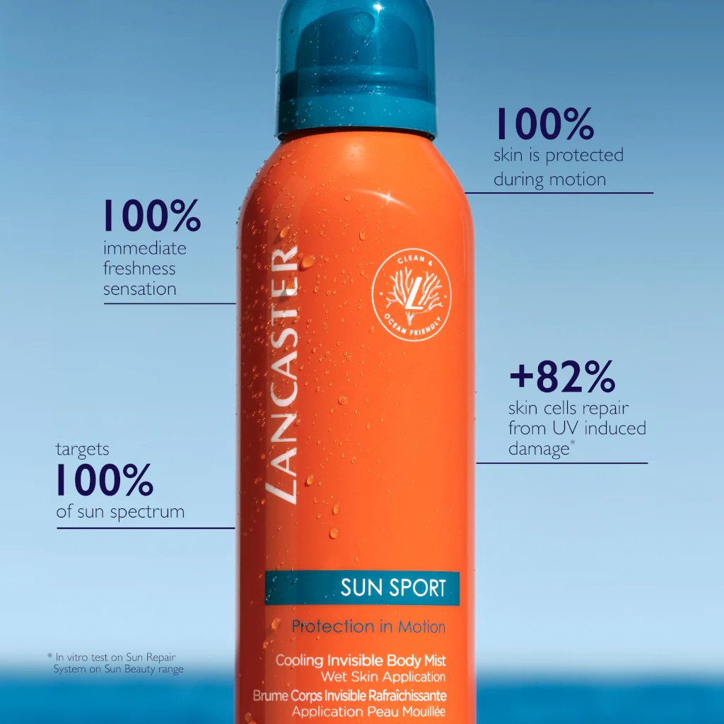 Sun Sport Protection In Motion Cooling Invisible Body Mist  Spray Solare Trasparente Corpo SPF 50 - Image 2