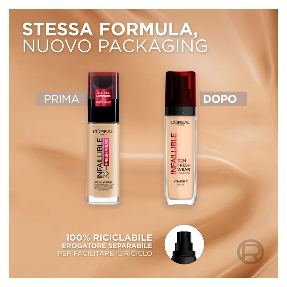 Fondotinta Infallibile 32H Fresh Wear Foundation SPF25 - Image 5