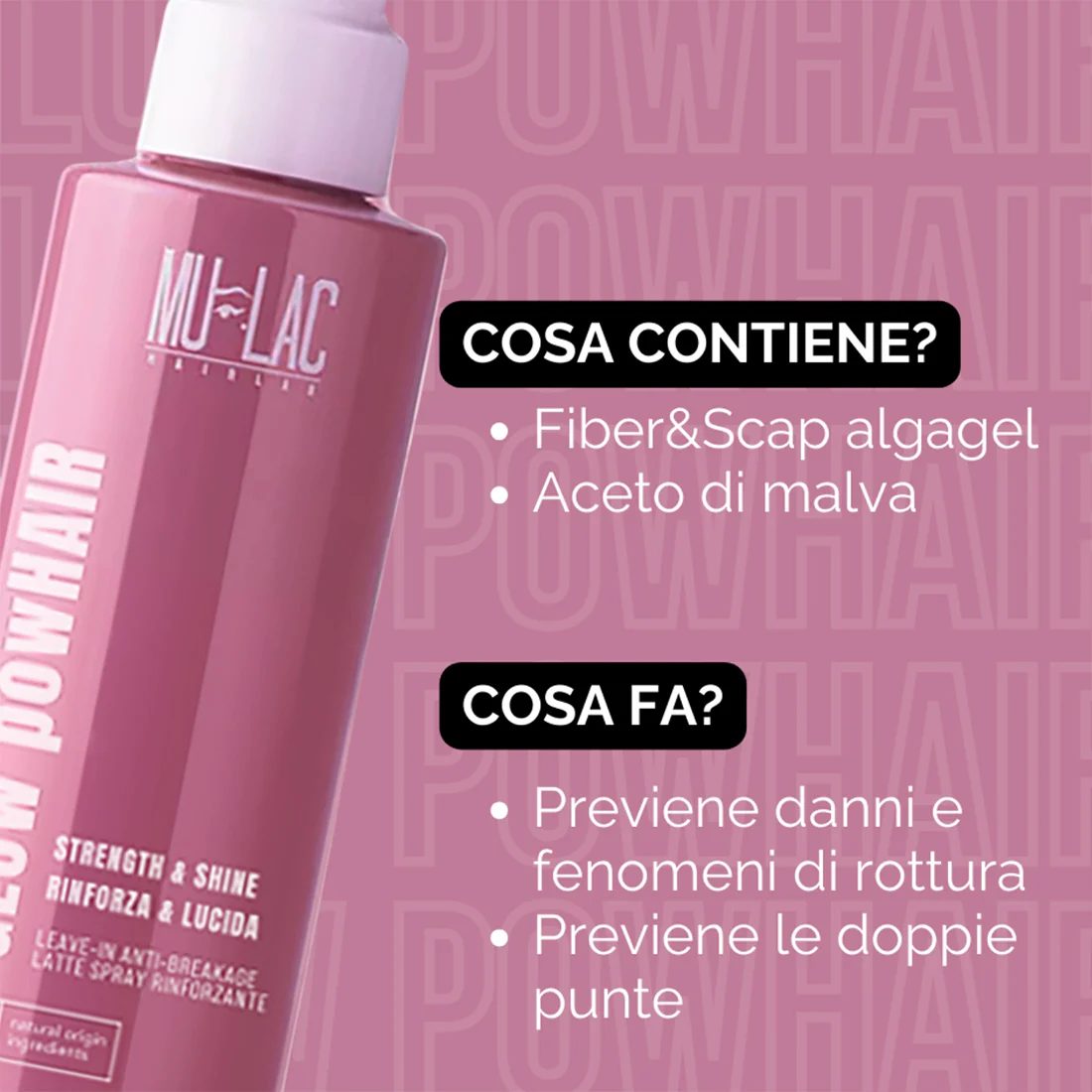 Glow Powhair Latte Spray Rinforzante - Image 4