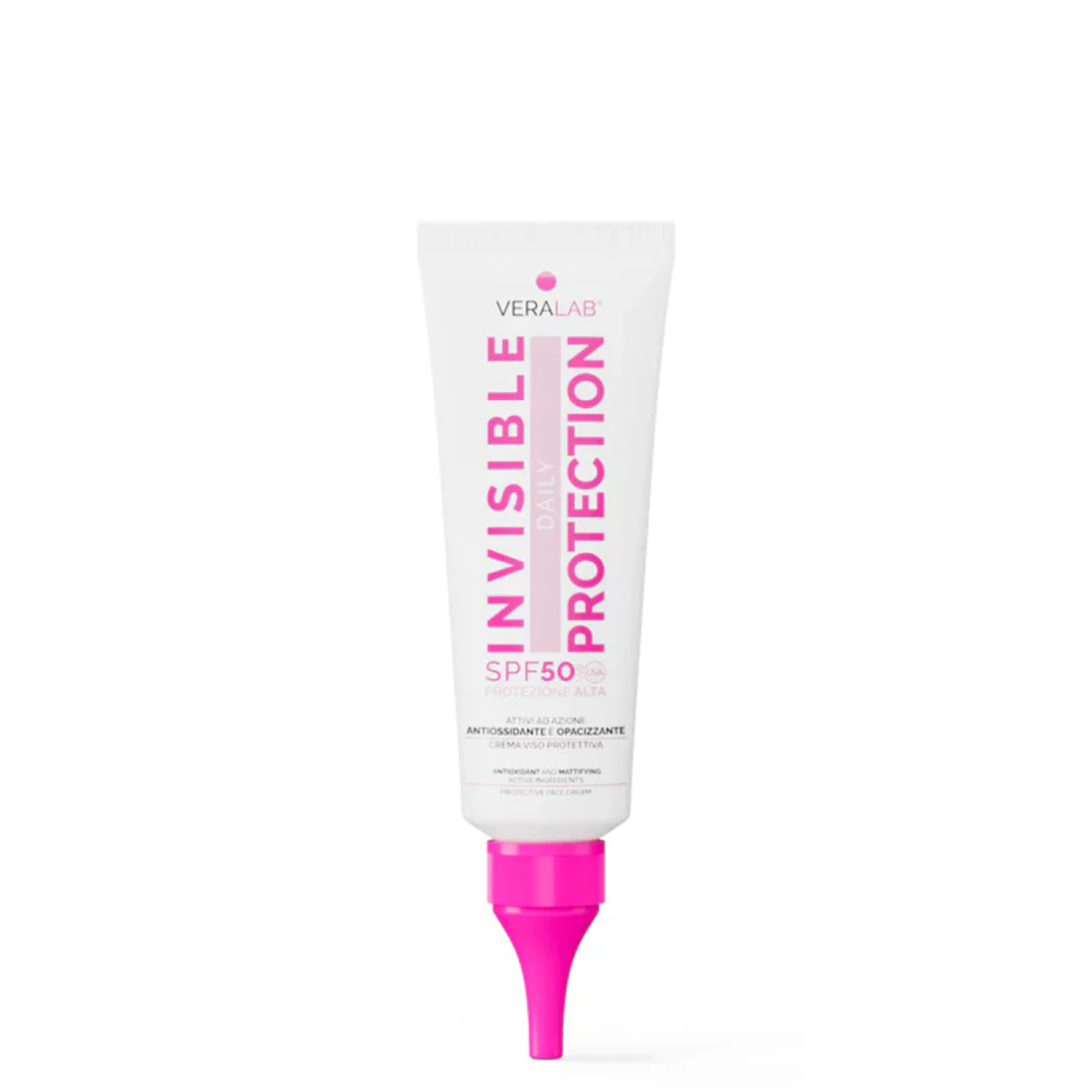 Crema viso SPF50 con attivi opacizzanti