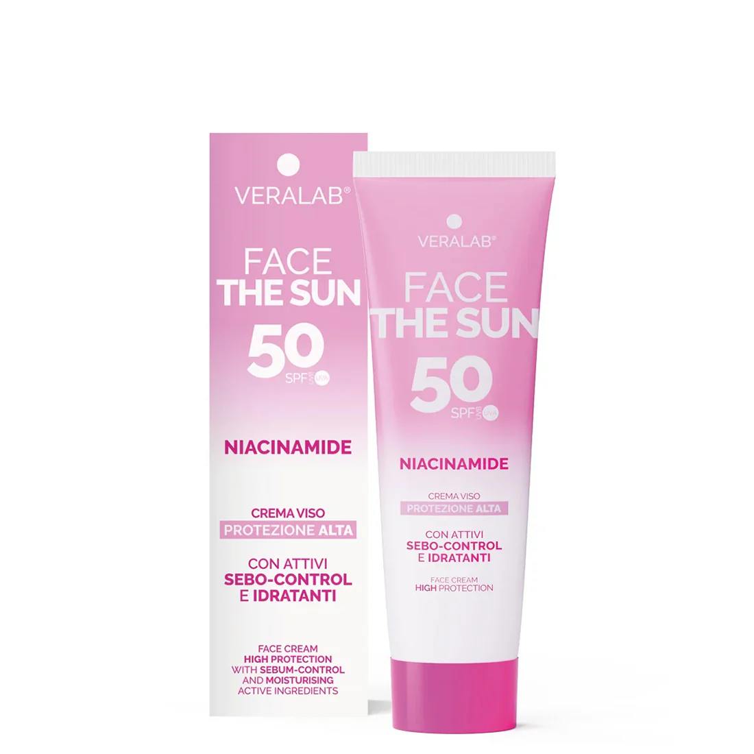 Face The Sun Crema Viso Protezione Alta Con Attivi Sebo-Control e Idratanti  SPF 50
