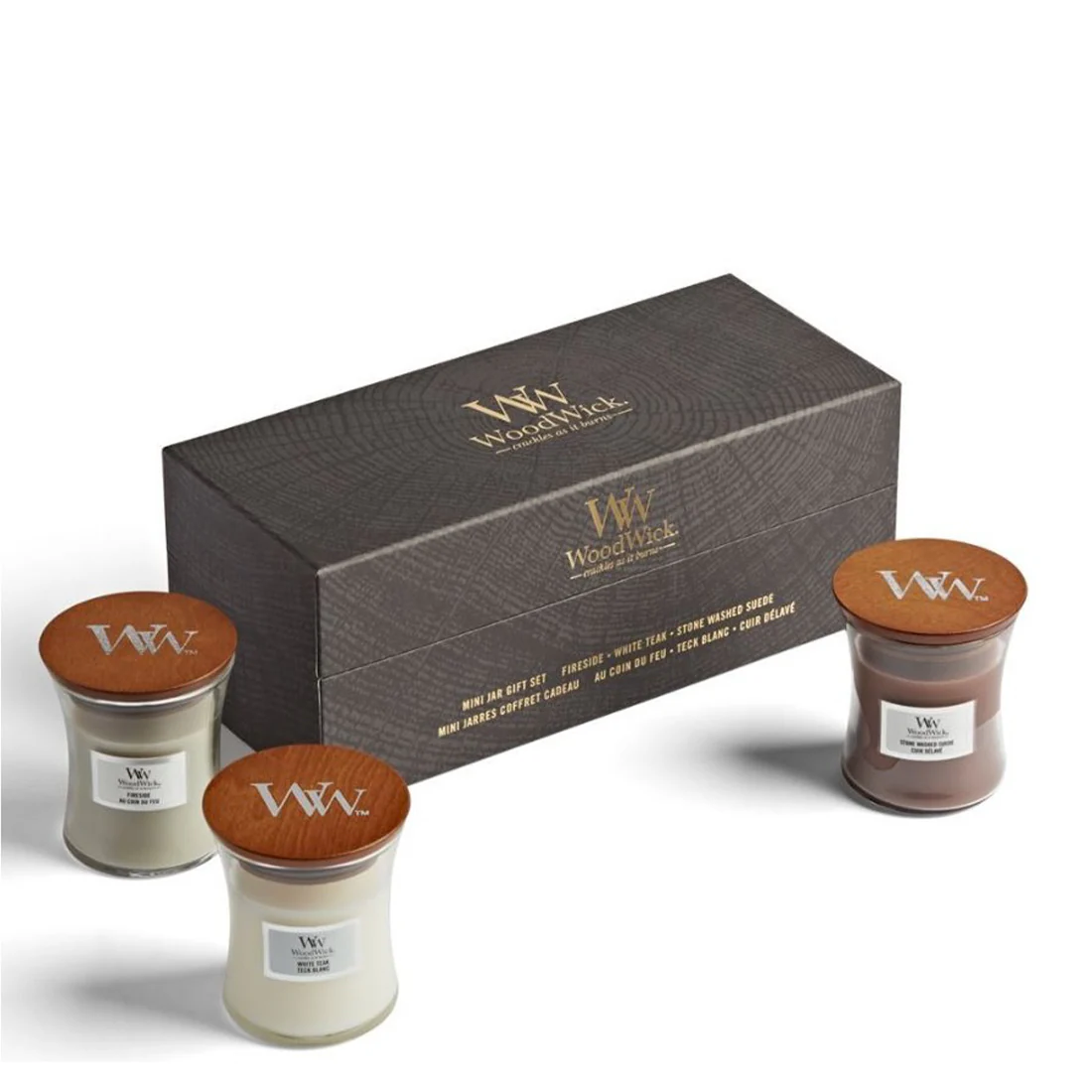Confezione regalo candele Legnose piccole